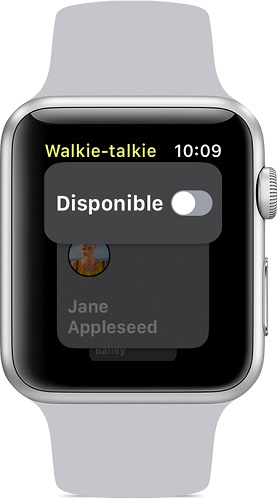 Utilizar Walkie-talkie en el Apple Watch, Activar o desactivar